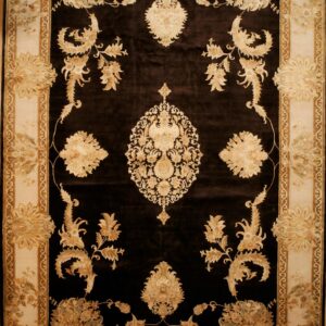 12x15 Wool & Silk Modern Classic Rug