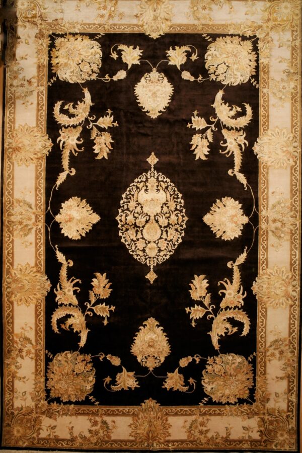 12x15 Wool & Silk Modern Classic Rug