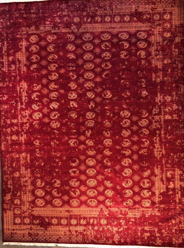 R30927 9x12 Contemporary Bokhara Rug