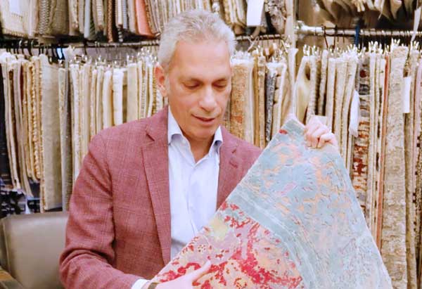 robert with rug